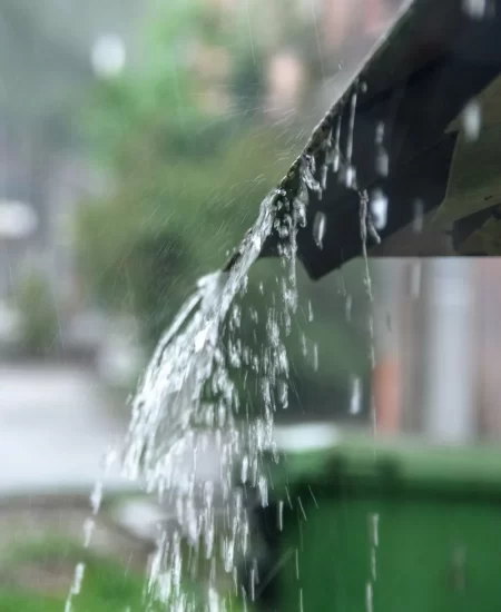 rain from roof